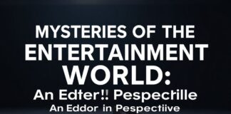 Eğlence Dünyasının Gizemleri: Bir Editörün Görüşleri Mysteries of the Entertainment World: An Editor's Perspective