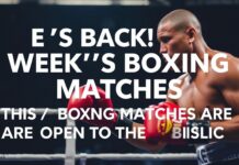 Son Döndü! Bu Haftalık Boks Maçlarının Açık Gösterileri He's Back! This Week's Boxing Matches Are Open to the Public