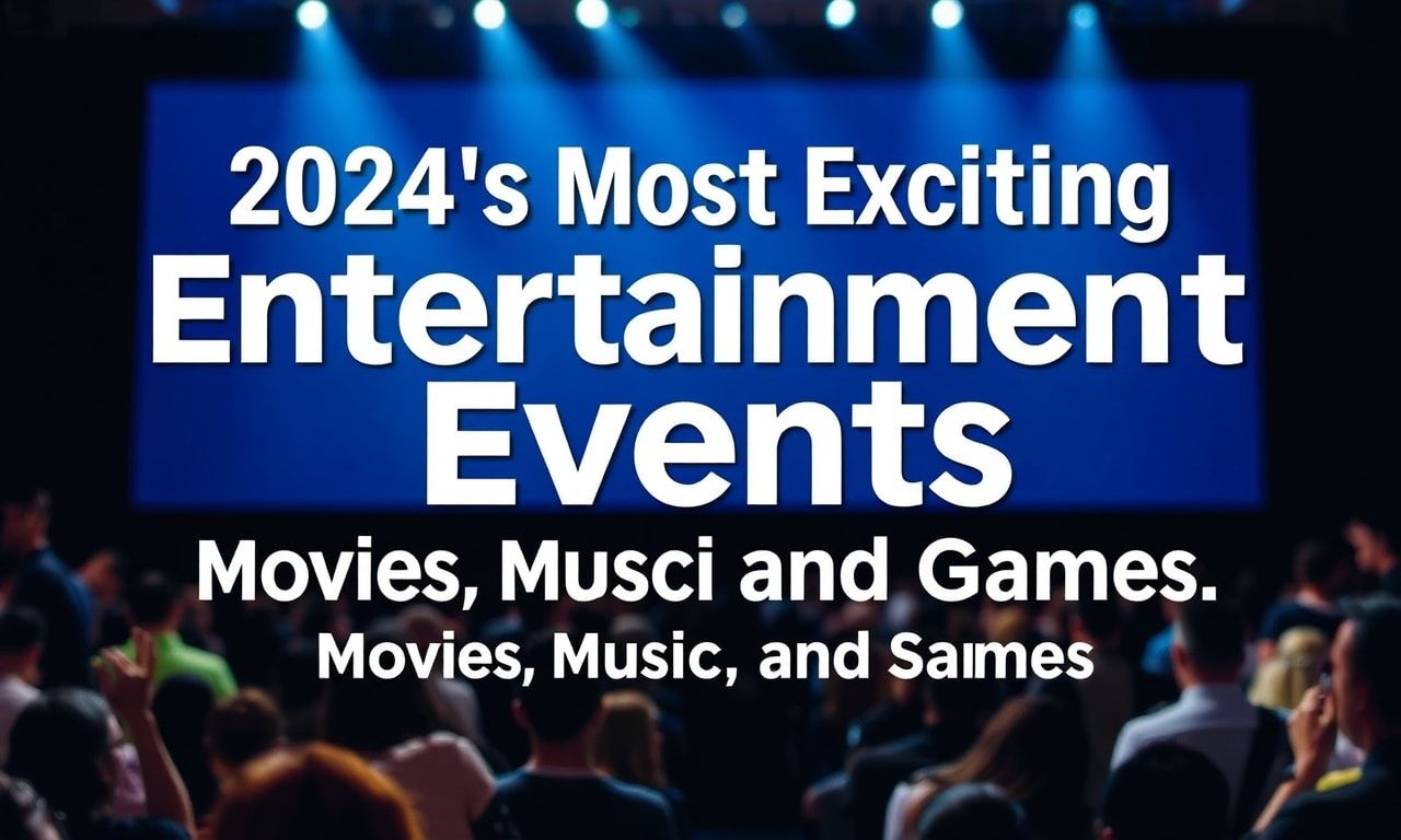 2024'ün En Çekici Eğlence Etkinlikleri: Filmler, Müzik ve Oyunlar