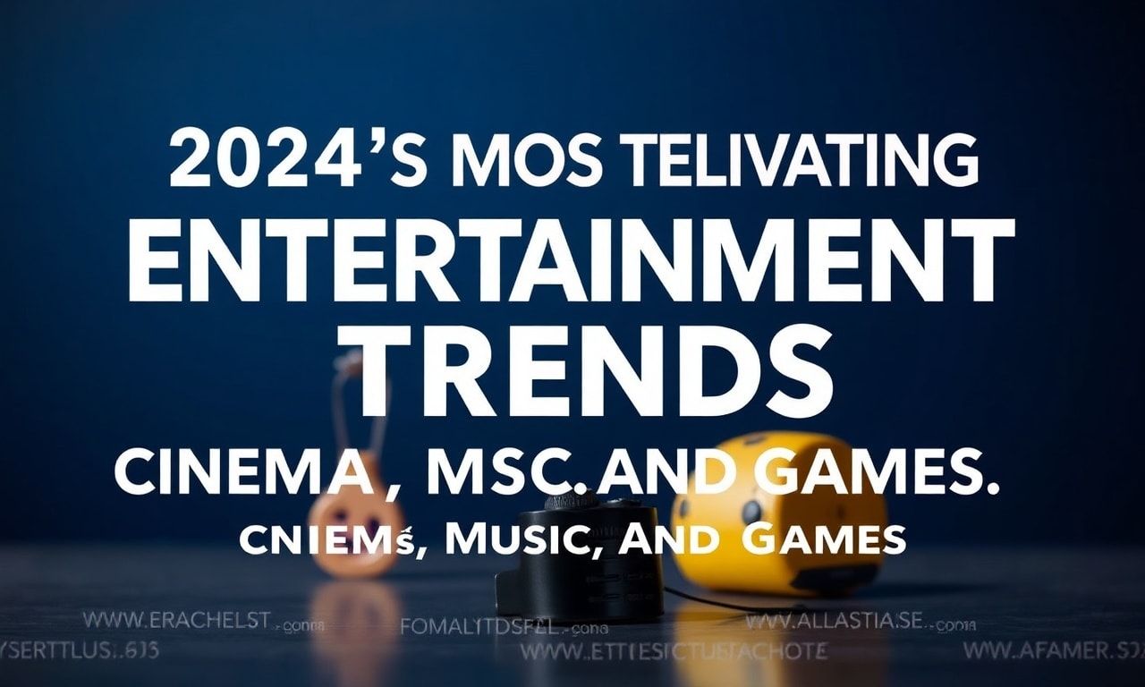 2024'ün En Çekici Eğlence Trendleri: Sinema, Müzik ve Oyunlar