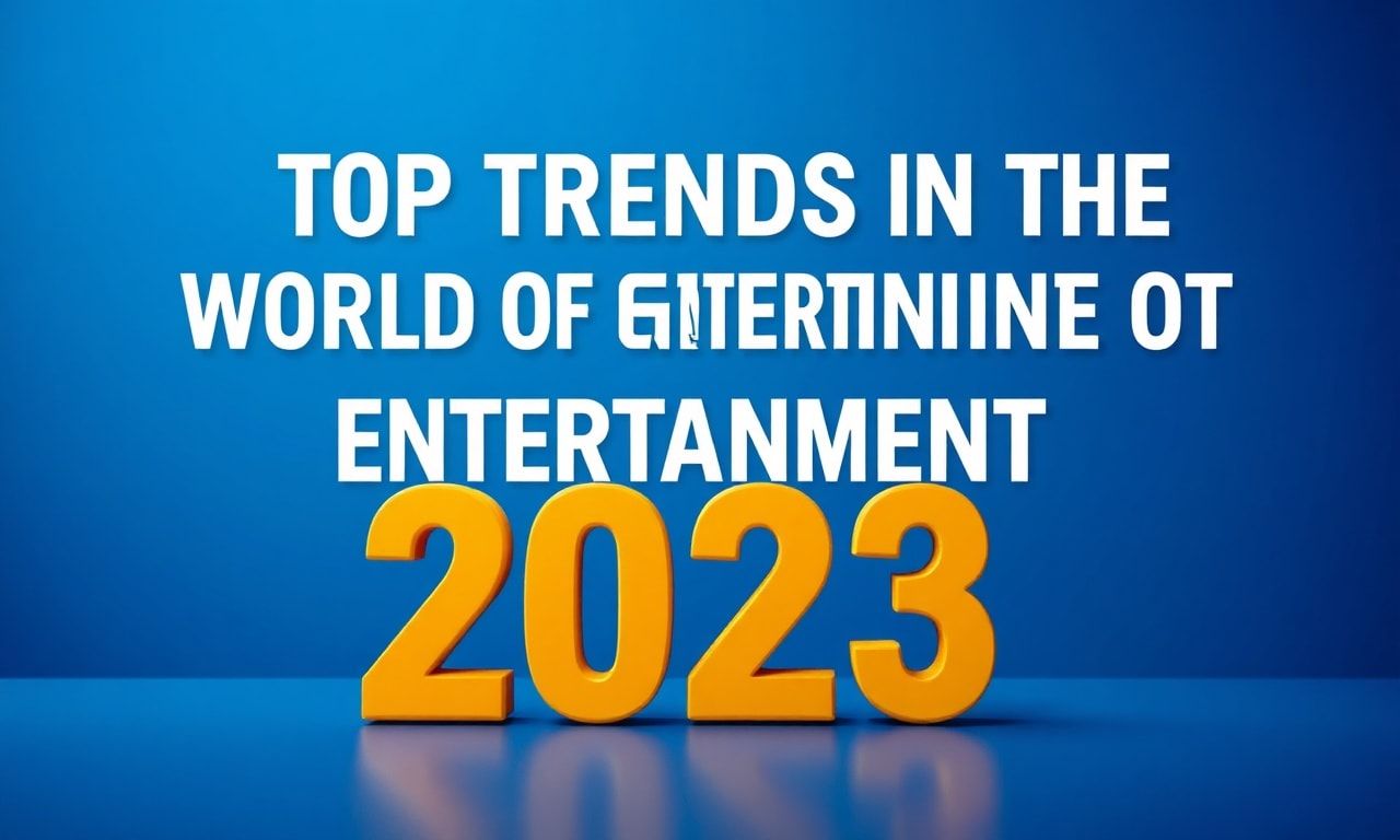 Eğlencenin Dünyasında En Popüler Trendler 2023
