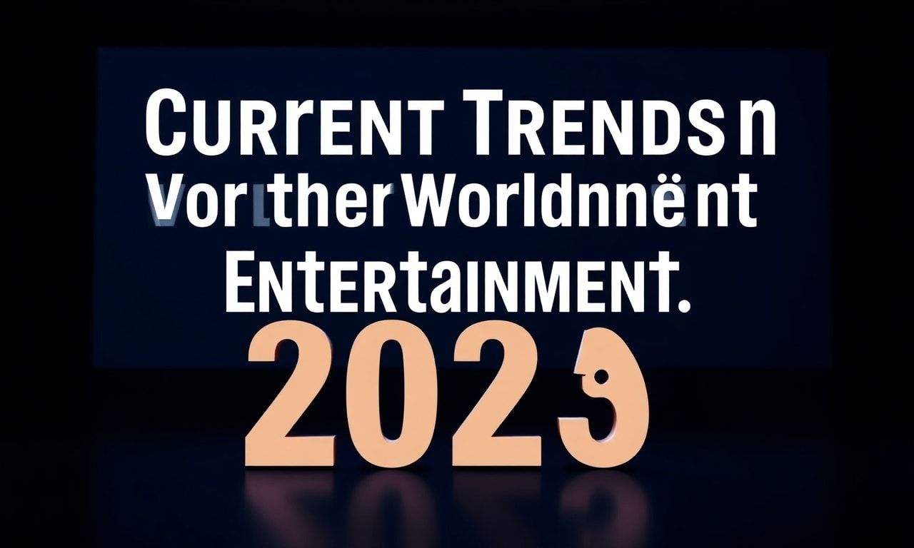 Eğlencenin Dünyasında Güncel Trendler: 2023