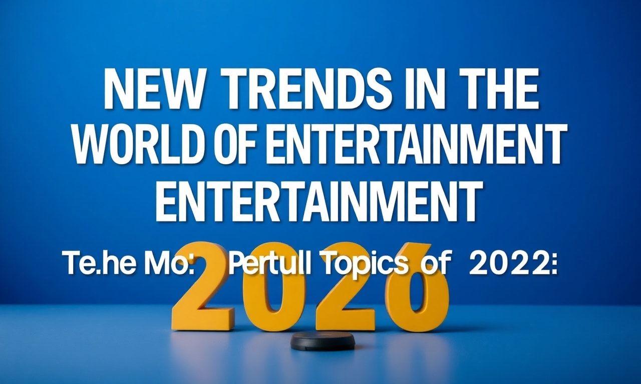 Eğlencenin Dünyasında Yeni Trendler: 2023'ün En Popüler Konuları