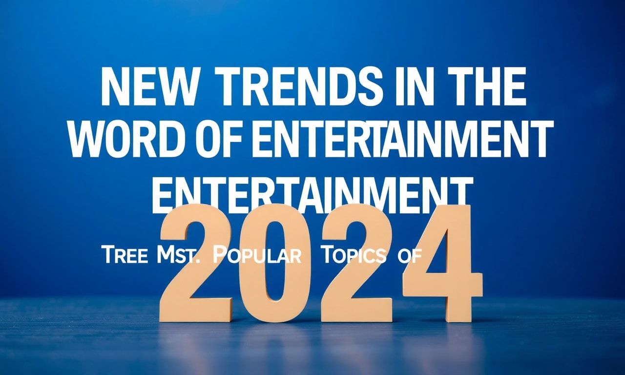 Eğlencenin Dünyasında Yeni Trendler: 2024'ün En Popüler Konuları