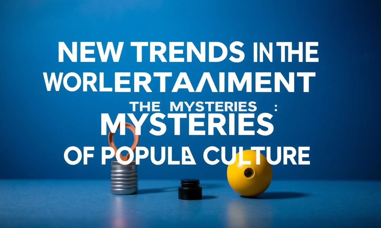 Eğlencenin Dünyasında Yeni Trendler ve Popüler Kültürün Gizemleri